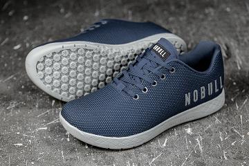 Dark / Blue Nobull Denim Women's Trainers | CA S1884G